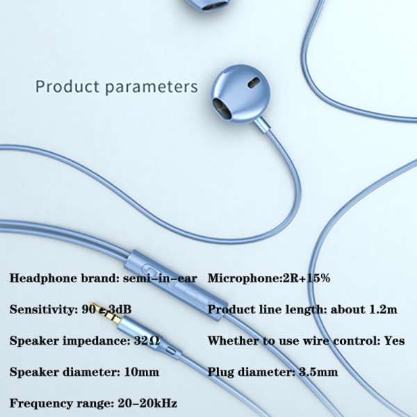 3,5 mm / Type-c headset In-ear Nytt headset til Android X7 X7