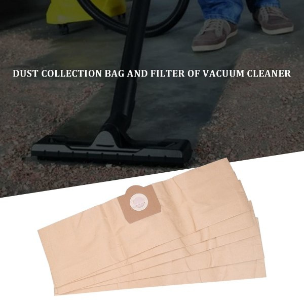 5 pölypussia ja 1 suodatin Karcher WD3 Premium WD 3 300 M WD 3 200 WD3.500 P 6 959-130 imurille