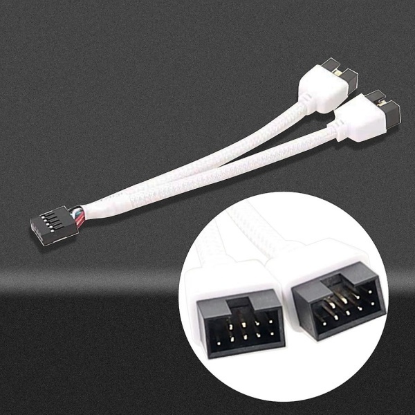 Mini USB 9-polet datakabel afskærmet USB 2.0 9-polet splitterkabel 15 cm
