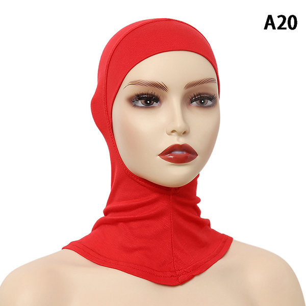 Enfarget undersjal Hijab-hette Justerbar Stretchy Turban Ful A20 ONESIZE A20 ONESIZE