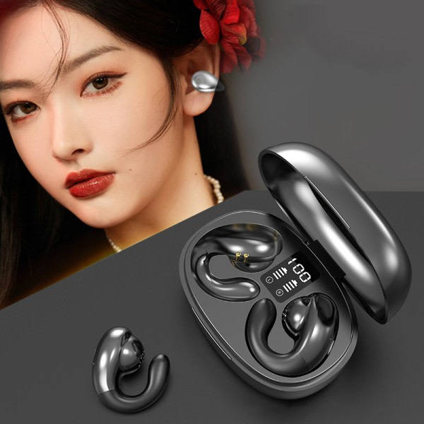 Korvaklipsin luun johtavuuden Bluetooth-kuulokkeet Langattomat kuulokkeet 4(S29 Beige)