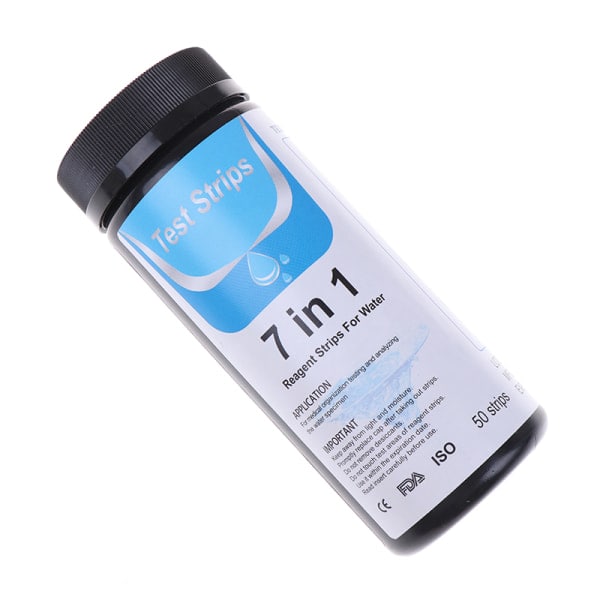 50 stk 7 i 1 Akvarium Fisketank Vand Tropisk Test Strips Kit N Hvid one size White one size