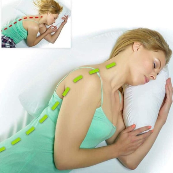 U-formet Anti-Snorkepute for Sidesovere, Nakkestøtte, Reisepute, Hvit