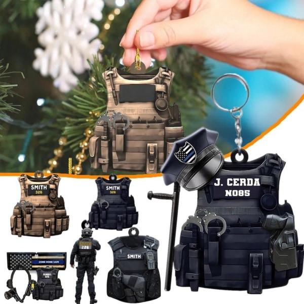 Akryl Militær Nøglering Taktisk - Bilnøglering Kvinder Mænd Gadgets Politi Tilbehør Nøgleringe Ven Jul null - Style9