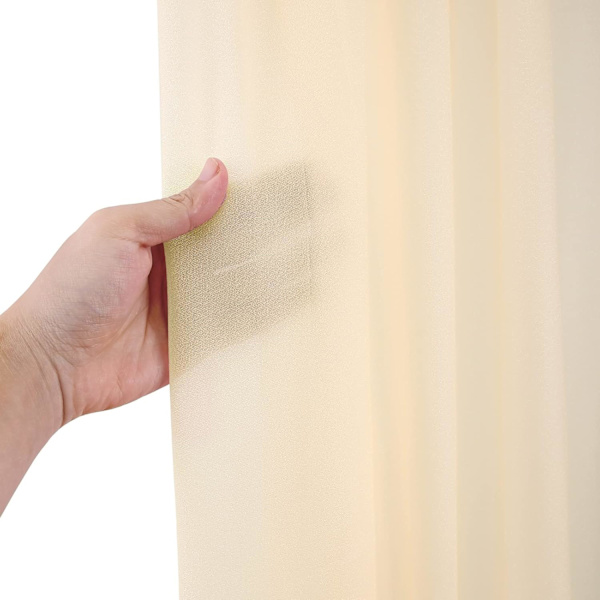 2-delad Chiffon Bordlöpare, Lång Transparent Romantisk Löpare för Bröllop och Rustik Dekoration (70 x 400 CM) #5-5