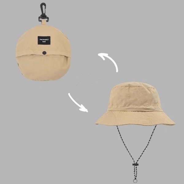 Vattentät Solskyddshatt för Sommarcamping Army green