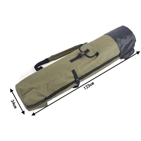 Fiskestangs Taske Canvas Organizer Rejse Fiskespø Case