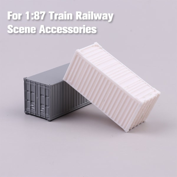 1:87 Containermodell 20 fot frakt for jernbanescene La Watermelon rød