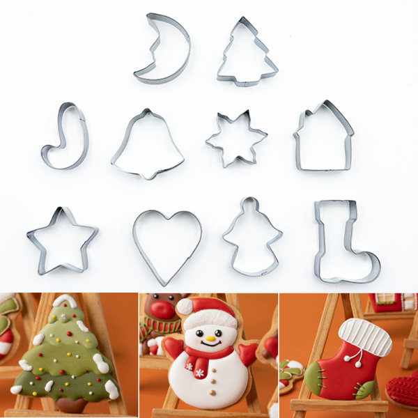 Kakeformer Sett Rustfritt Stål Bakst Cookies Kjøkken Past A 8Pcs A 8Pcs