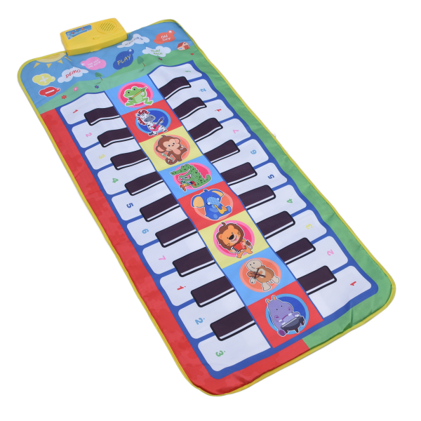 Lasten pianomatto, jossa on kaksi kosketinta, 20 kosketinta, 8 soittimen ääntä ja musiikkimatto, opettavaiset lelut