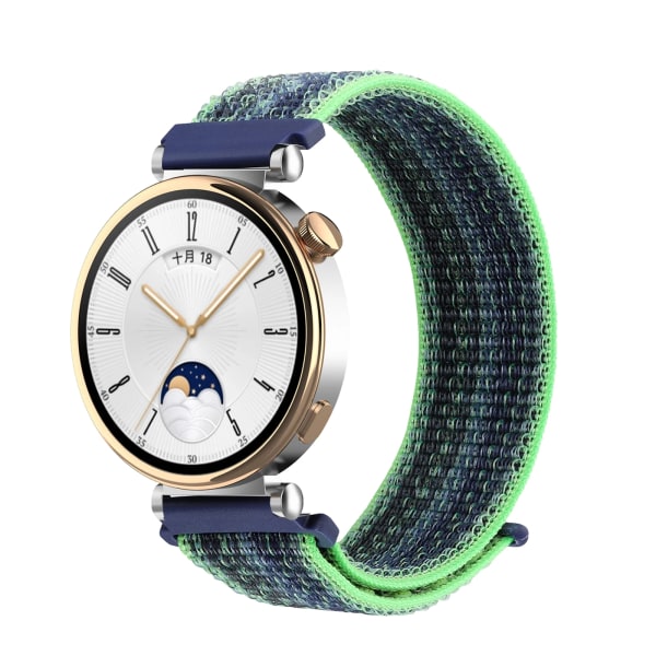 18MM Sport Nylon Loop Band För Xiaomi Mi Smart Watch Armband Dam Armband För Garmin Vivoactive 4S/Venu 2s Correa Armband Garnet Garnet 18MM