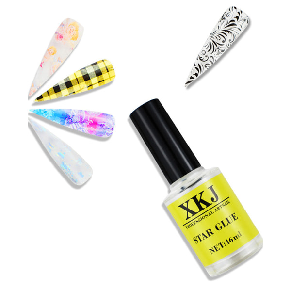 16 ml Nail Art lim för folielistermärken Överföringstips Nail Art Adh Color onesize