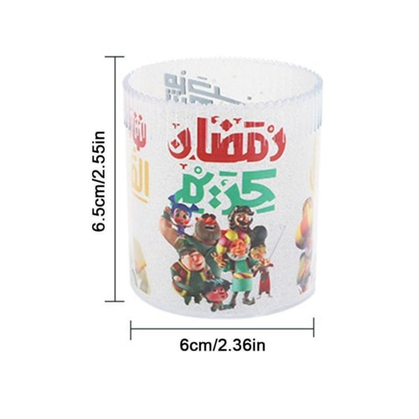 2:a Ramadan Kareem LED-lys Eid Mubarak-dekorasjon