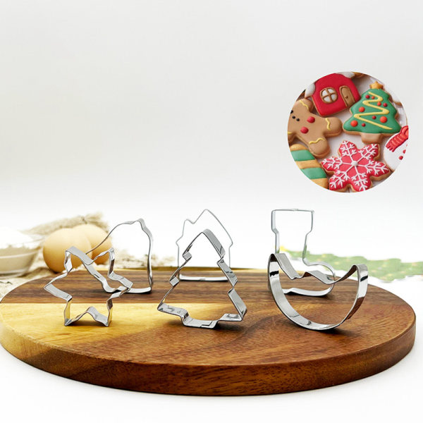 Kjeksformer i rustfritt stål - 6 stk StyleB 6Pcs