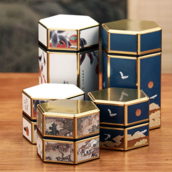 Hexagonal dåse til opbevaring Lufttæt beholder etui til StyleI S StyleI S StyleI S StyleI S