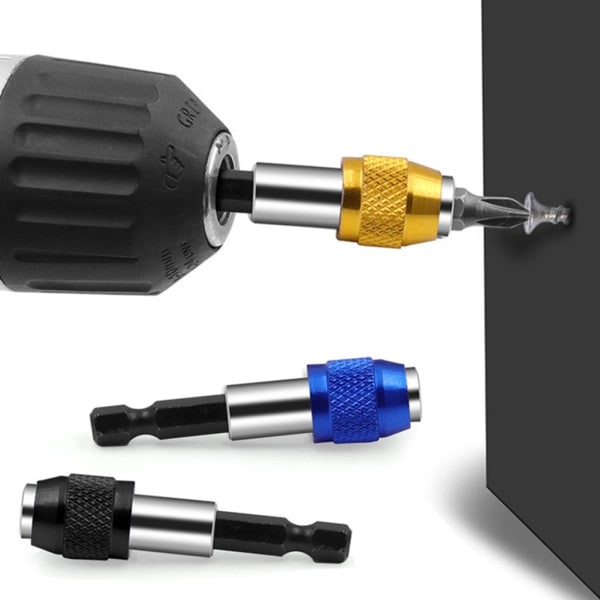 Magnetisk Bitshållare 1/4 Tums Hexskaft Elborrbits Verktygshållare Adapter