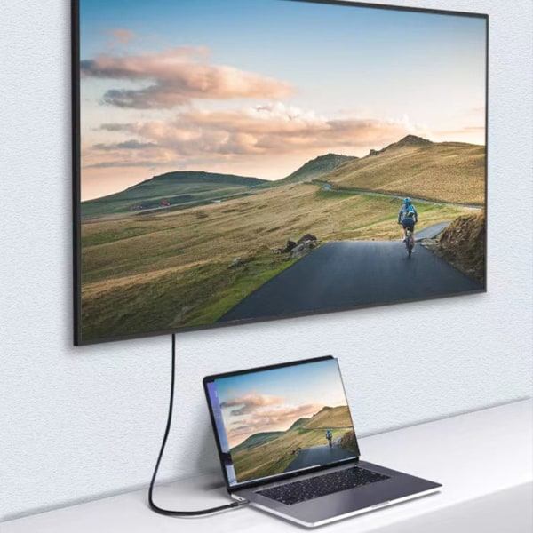 USB-C-kabel, USB Typ C Laddningskabel 100W Snabbladdning Rätt Vinkel Ovävd 10 Gbps USB 3.1 Gen2 Laddningskabel 1m