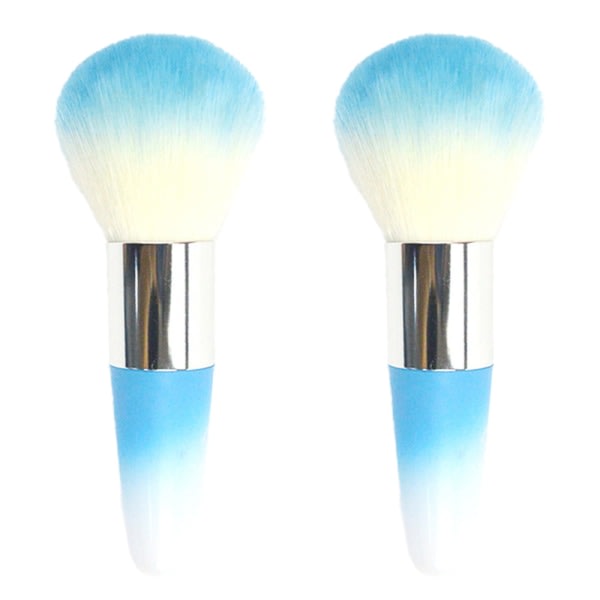 CDQ Dust Powder Nagelborste, Soft Powder Nail Dust Cleaner Brush för blå