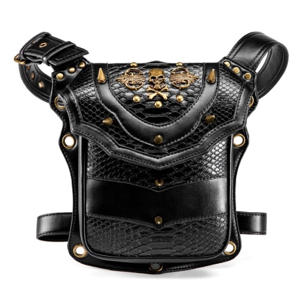 Steampunk Taljepose Taljepose Retro Skuldertaske Punk Skuldertaske Rejse Vandring Fanny Pack til Mænd & Kvinder Gave