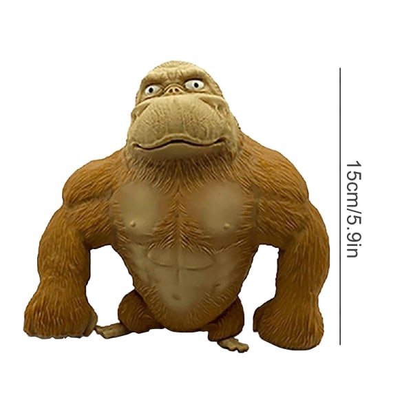 Mjuk Apa Anime Figur Latex Apa Gorilla Leksak Djungel Gul