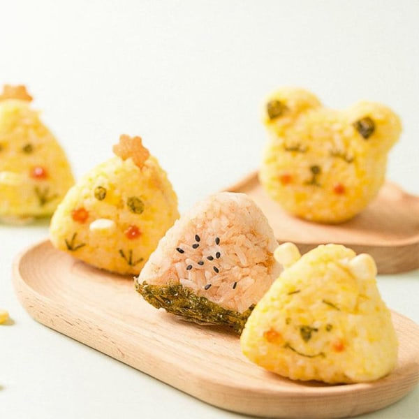 Onigiri Form Sushi Rullar Rismjöl Bento Press Maker Form StyleD 6 st