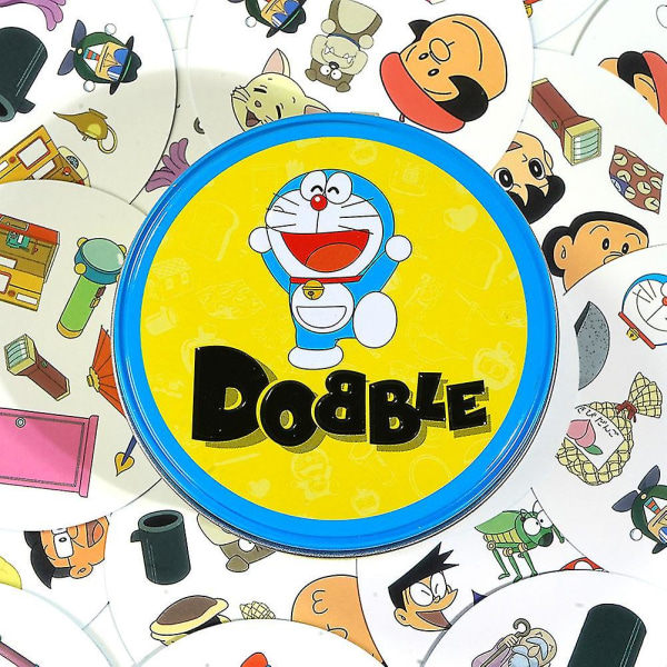 Spot It Matchande Kortspel för Barn - Logiskt Resonemang, Övning, Brädspel, Present till Barnens Dag, Doraemon doraemon
