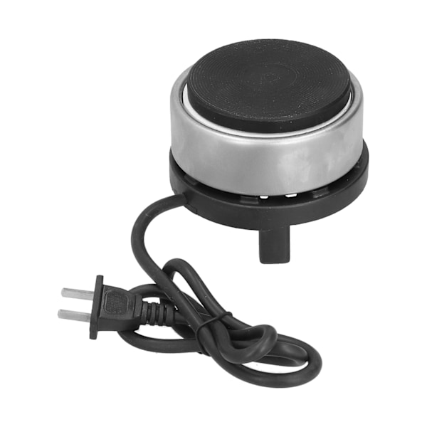 300W Mini Gjutjärnsspis Portabel Kaffevärmare Överhettningsskydd Svart 220V