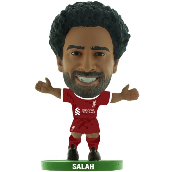 Liverpool FC Mohamed Salah 2024 SoccerStarz fotbollsfigur O Rödbrun/Vit/Grön One Size