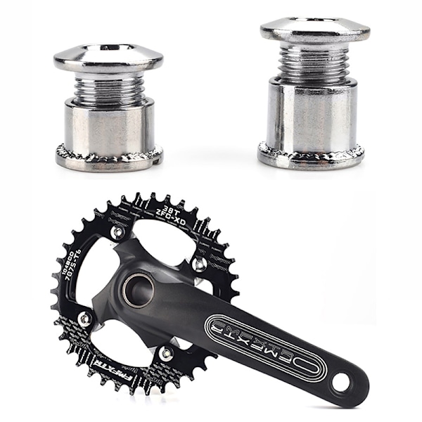 5 Stk. Kæde Hjul Fix Disc Bolt Møtrik Kædering Landevejscykel Dele Sort Black C