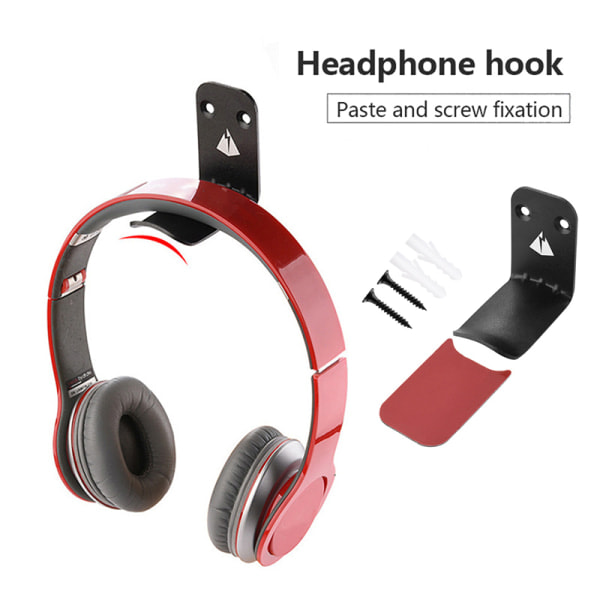 Aluminiumlegering Hodetelefonholder Veggmontert Headset Stativ Skrivebord D