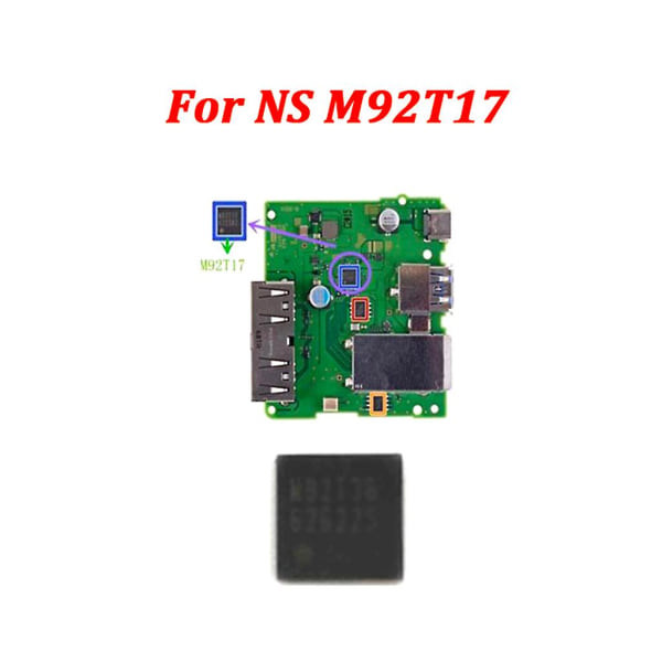 2x IC-chip M92t17/m92t36 Moderkort Power för Switch Batteri Chip