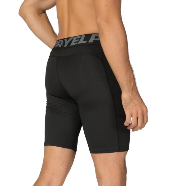 3-pack herrkompressionsshorts Aktiv träningsunderkläder med fickor