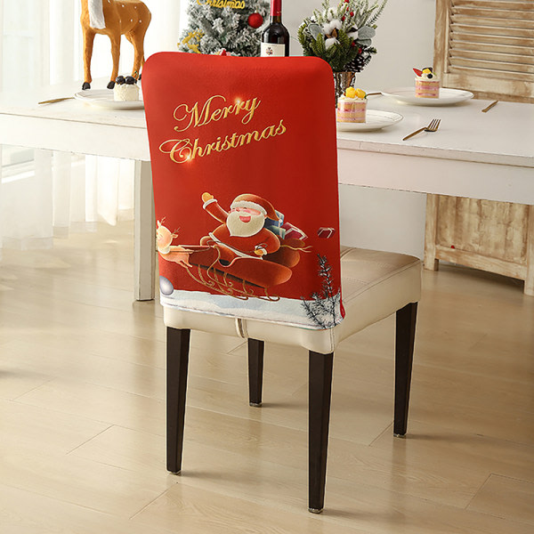 Joulu Xmas Bankett Stol cover Santa Party Matsal Seat A6 one size A6 one size