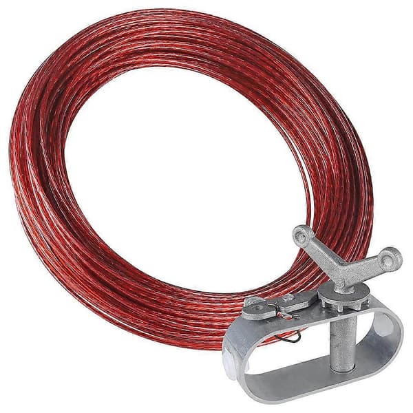 XJ-30M Poolskydd Wire & Vinsch Set, Poolskydd Wire och Lås för Poolskydd, 30M
