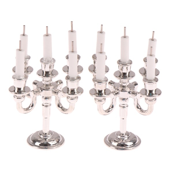1Par 1:12 Dockhus Mini Bord Ljusstake Jul Sc Silver