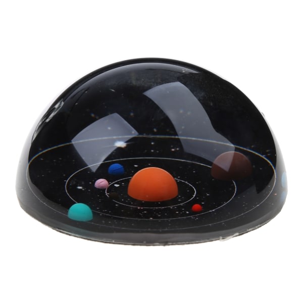Stjärnskott i solsystemet Crystal Ball 3D lasergraverat Planet Ball Glas