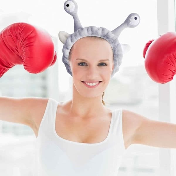 Ansiktsvask Hodebånd Fluffy Elastisk Snail Eye Hodebånd Ansiktsvask Plysj Hodebånd Kvinner Jenter Sminke Løping Yoga Hår Tilbehør