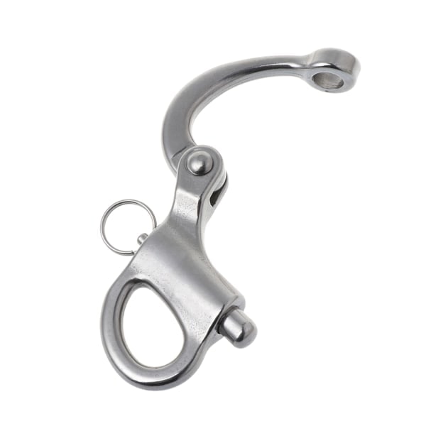 Metallrigg Segling Fast Bail Snap Shackle Fixed Eye Snap Hook Segelbåt 96mm
