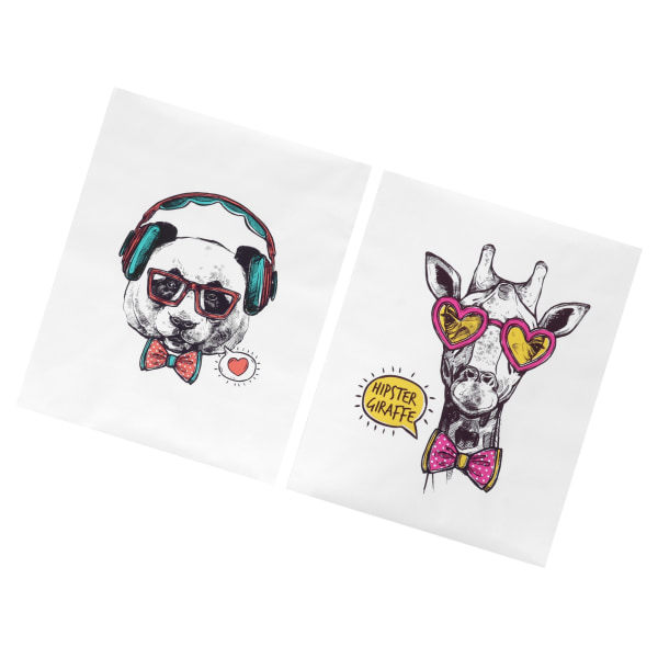2kpl kirahvi ja panda kuvio maalaus Canvas kehyksetön maalaus kotiin olohuoneeseen