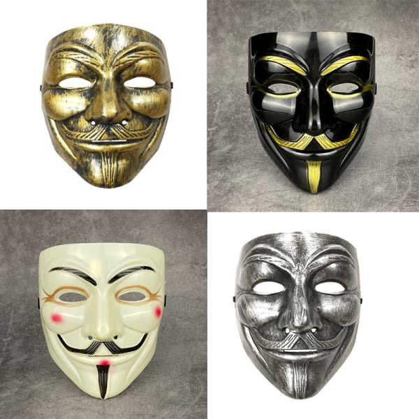 Vendetta Hacker Mask Anonym julfest present till vuxen K A8 one size A8 one size