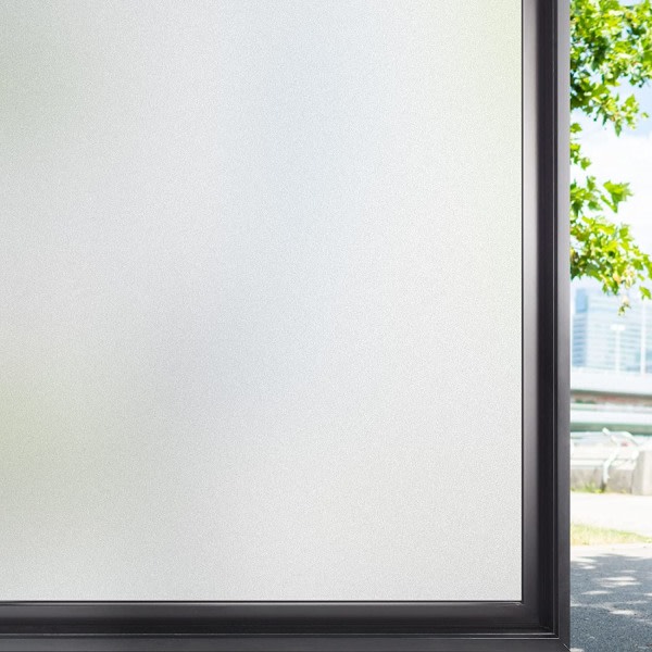 Matt Sekretess Fönsterfilm Målat glas UV Solar Statisk Icke-vidhæftande Klænger for hemdekorativa solbeskyttelses vindusklistermærke D 45X100 CM