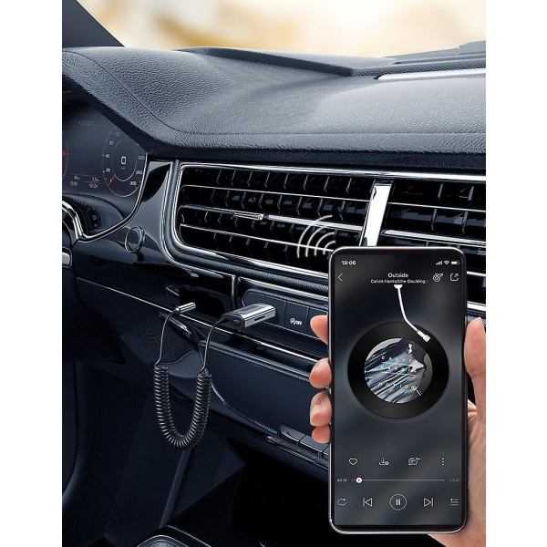 Bluetooth Aux-adapter USB till 3,5 mm Jack Trådlös Bil Audio Receiver Med Mic