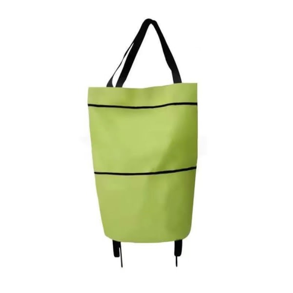 Folding Shopping Pull Cart Trolley Bag med hjul Bärbar Fol Green