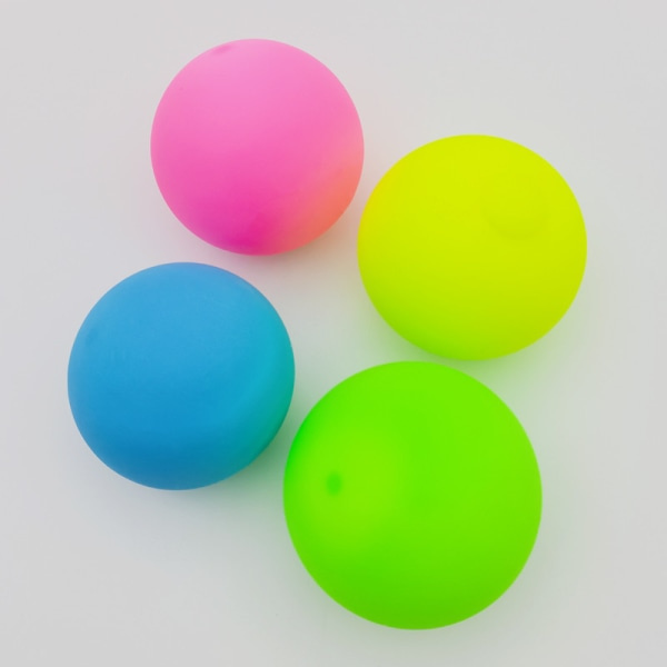 Färgväxlande stressbollar 4-pack - Mjuka regnbågsstressbollar