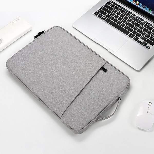 Laptopfodral Handväska Case För MacBook Pro Air 13.3 14.1 15.4 15.6 grå 15.6 tum
