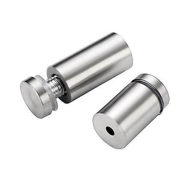 Støtteskruer til glas, 10 stk rustfrit stål afstandsskruer, reklameglas-stødskruer 20*12 mm