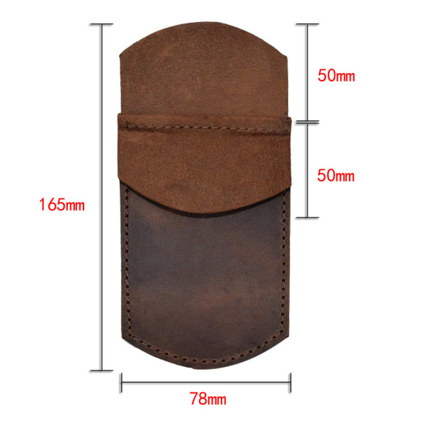 Pennväska i äkta läder personlighet retro ren handgjord pennfodral i första lager case kreativt skyddande cover