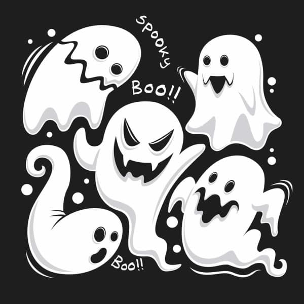 CDQ Efterårs Halloween Græskar Spøgelse Havehave Banner Banner Hus