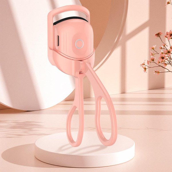 Opvarmet øjefransbøjare USB opladningsbar elektrisk øjefransbøjning Pink 120mAh Pink