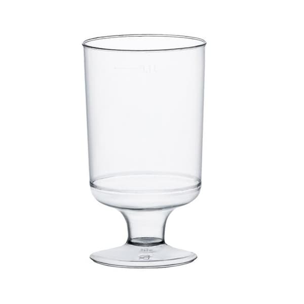 20-pakning Klara plastvinglass på 100 ml 200